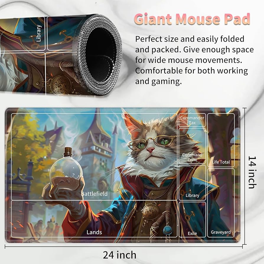 【メルカリ便】MTG Cat Tree Forest プレイマット メルカリ便】MTG Cat Tree Forest プレイマット